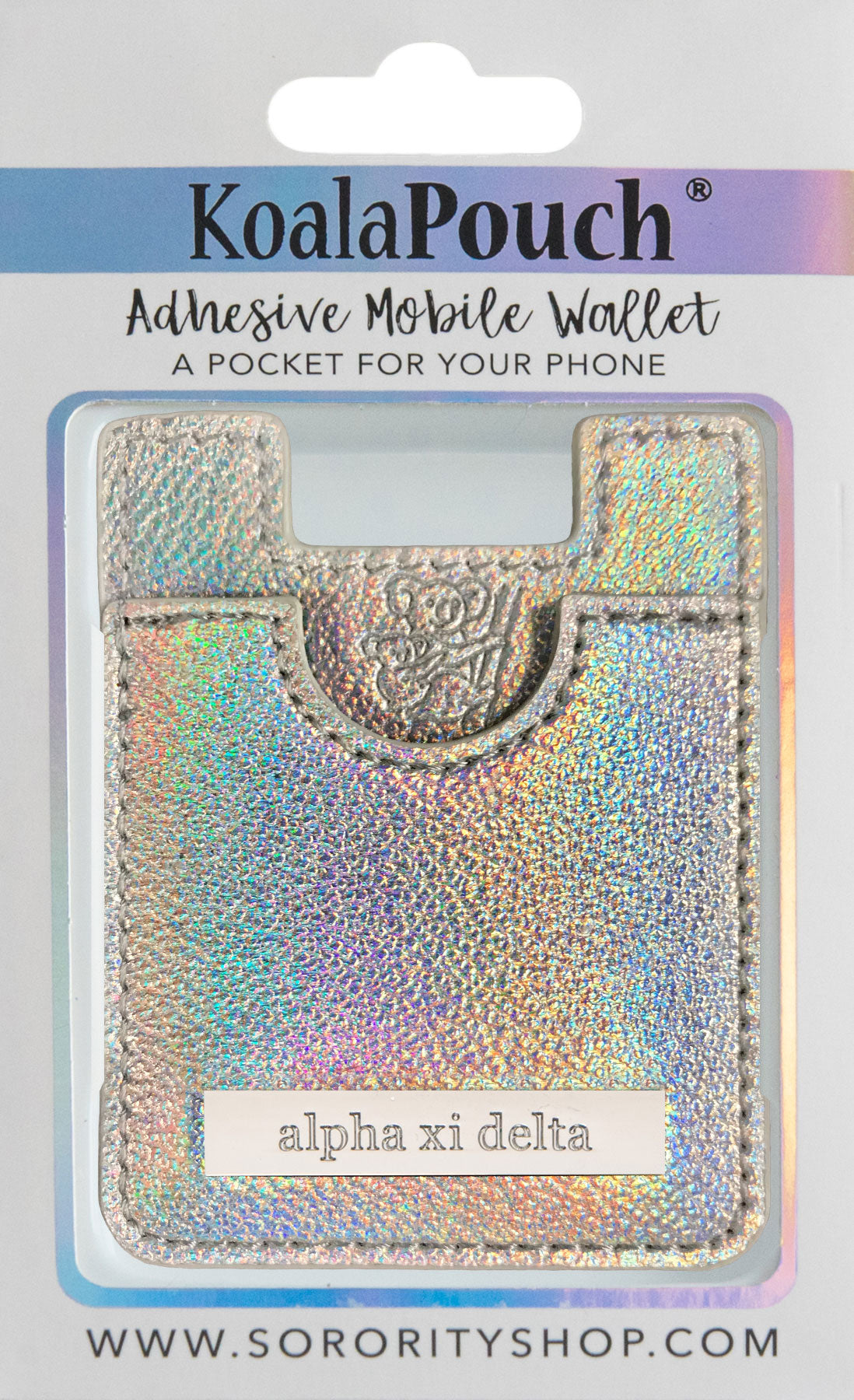 Alpha Xi Delta Glitter Koala Pouch