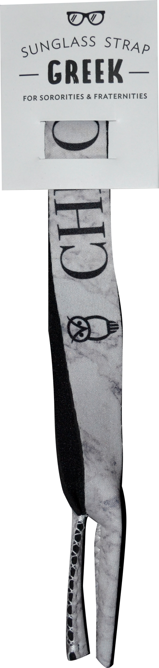 Chi Omega Sunglass Strap Packaging - Croakie