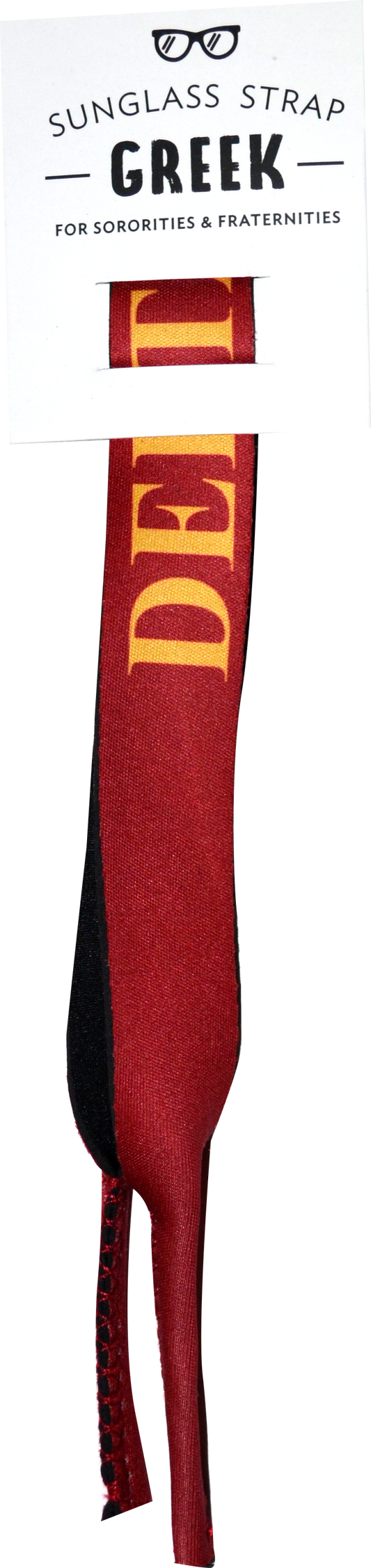 Delta Chi Sunglass Strap Packaging - Croakie