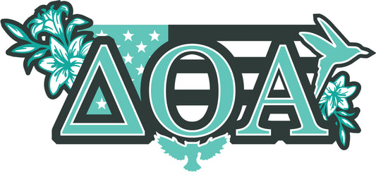 Delta Omicron Alpha <br>11.75 x 4.5 Laptop Skin/Wall Decal