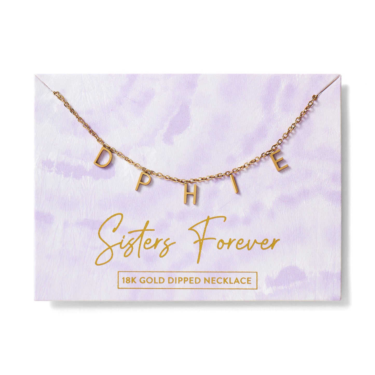 Delta Phi Epsilon Name Necklace