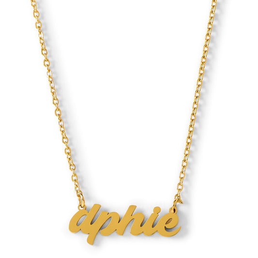 Delta Phi Epsilon Retro Design Necklace