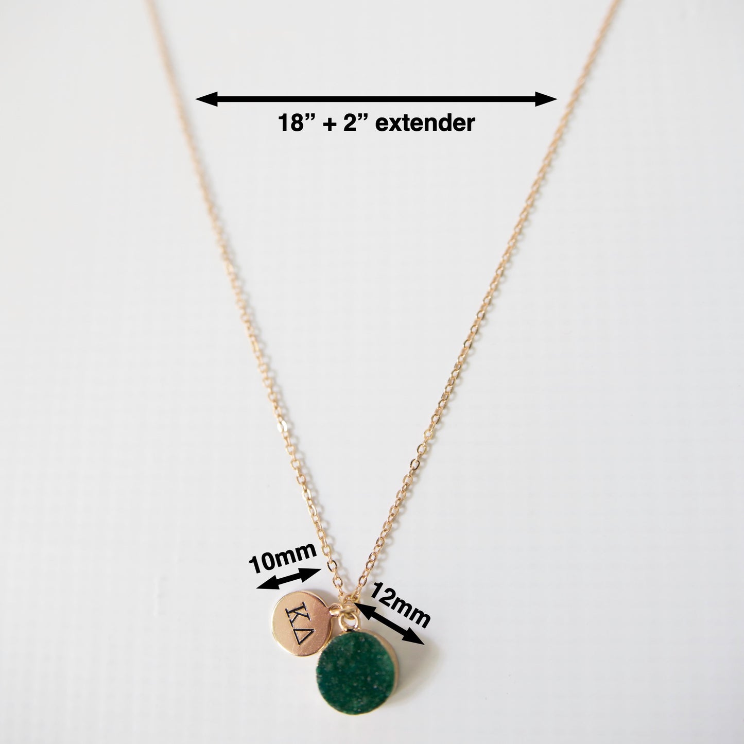 Theta Phi Alpha Sisterhood Druzy Necklace