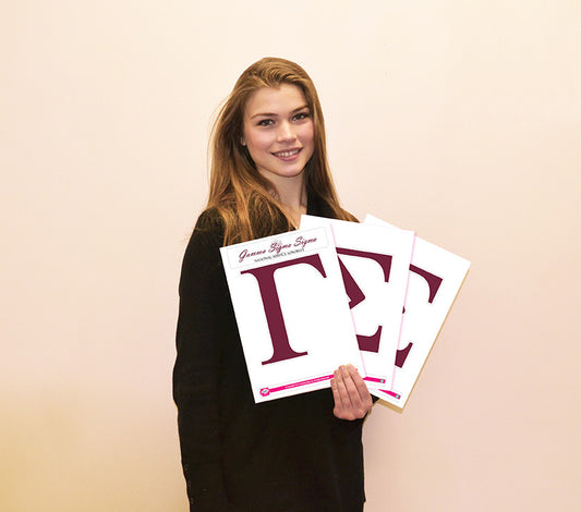 Gamma Sigma Sigma <br> Jumbo Letter Decals