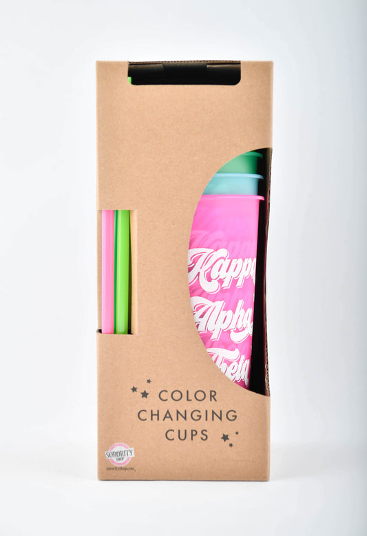Kappa Alpha Theta Color Changing Cups (Set of 4)