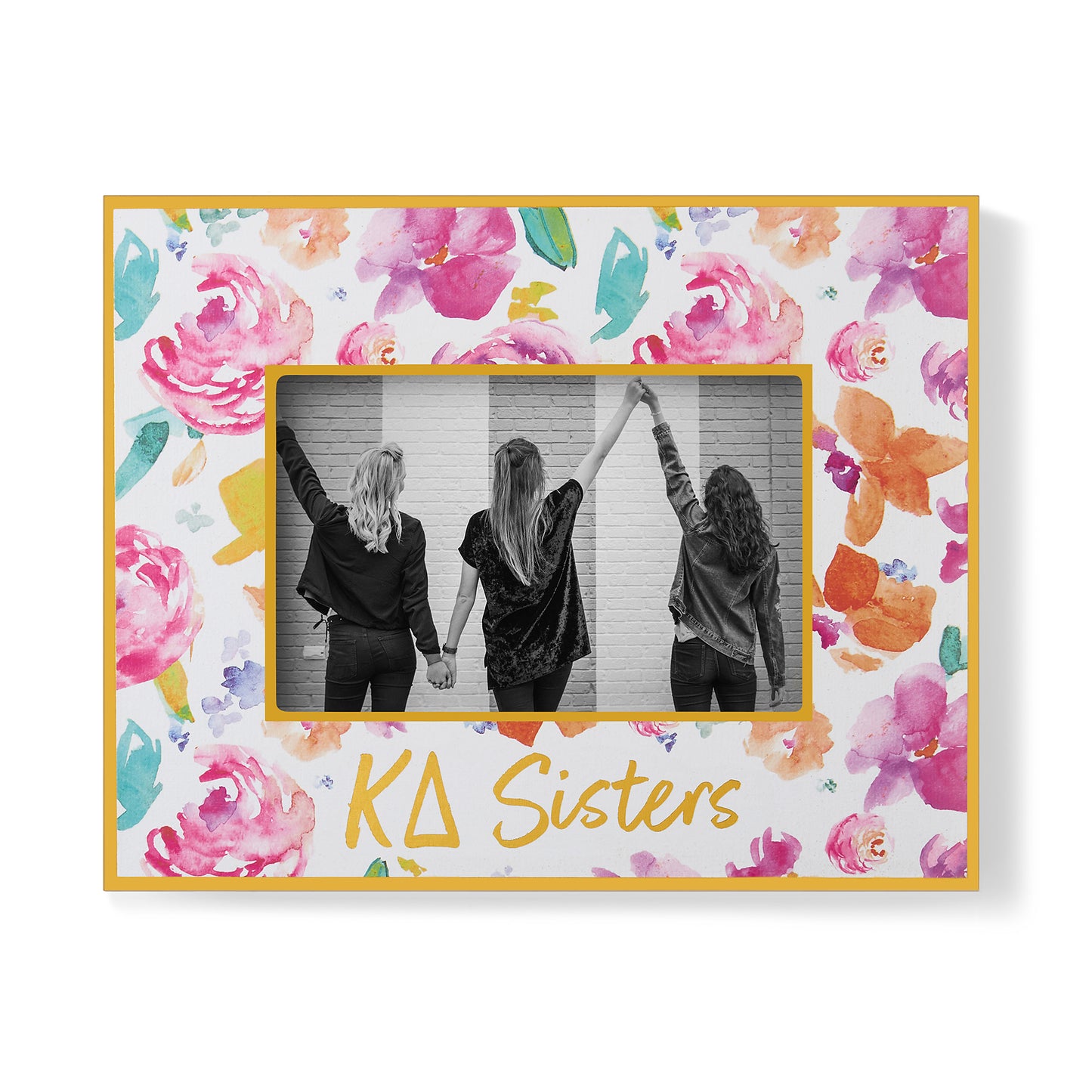 Kappa Delta Picture Frame – Wooden Picture Frame for 4" X 6" Pictures
