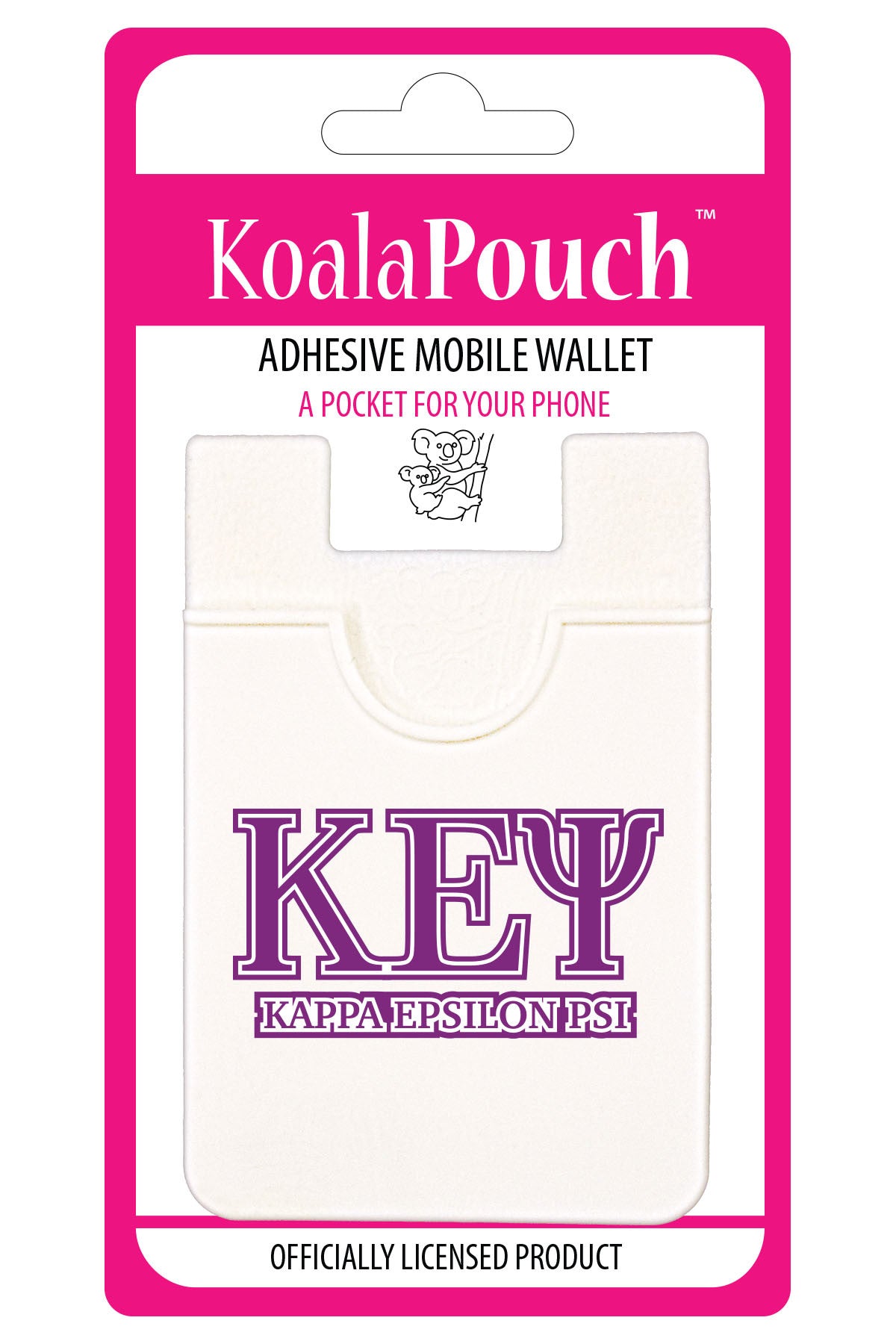 Kappa Epsilon Psi Koala Pouch - Greek Letters Design - Phone Wallet