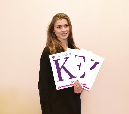 Kappa Epsilon Psi <br> Jumbo Letter Decals