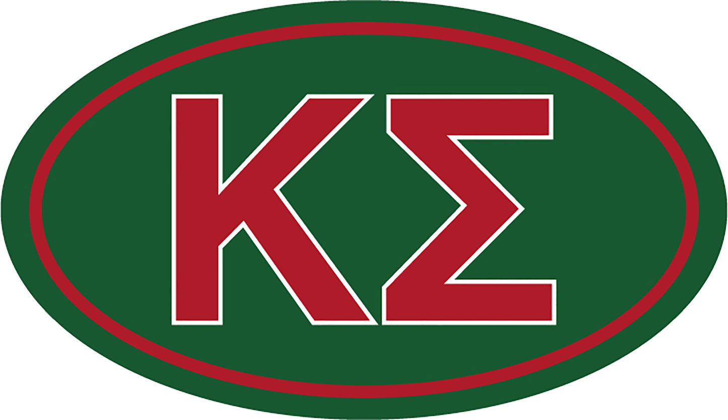 Kappa Sigma Oval Fraternity Car Magnet Set of 2