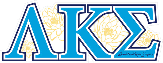Lambda Kappa Sigma <br>11 x 4.25 Laptop Skin/Wall Decal