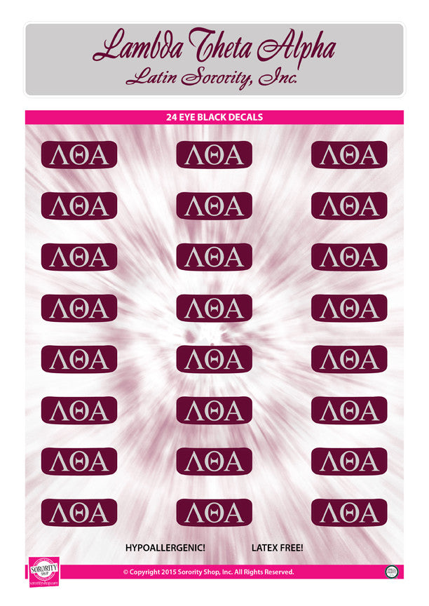 Lambda Theta Alpha Eye Black Decals