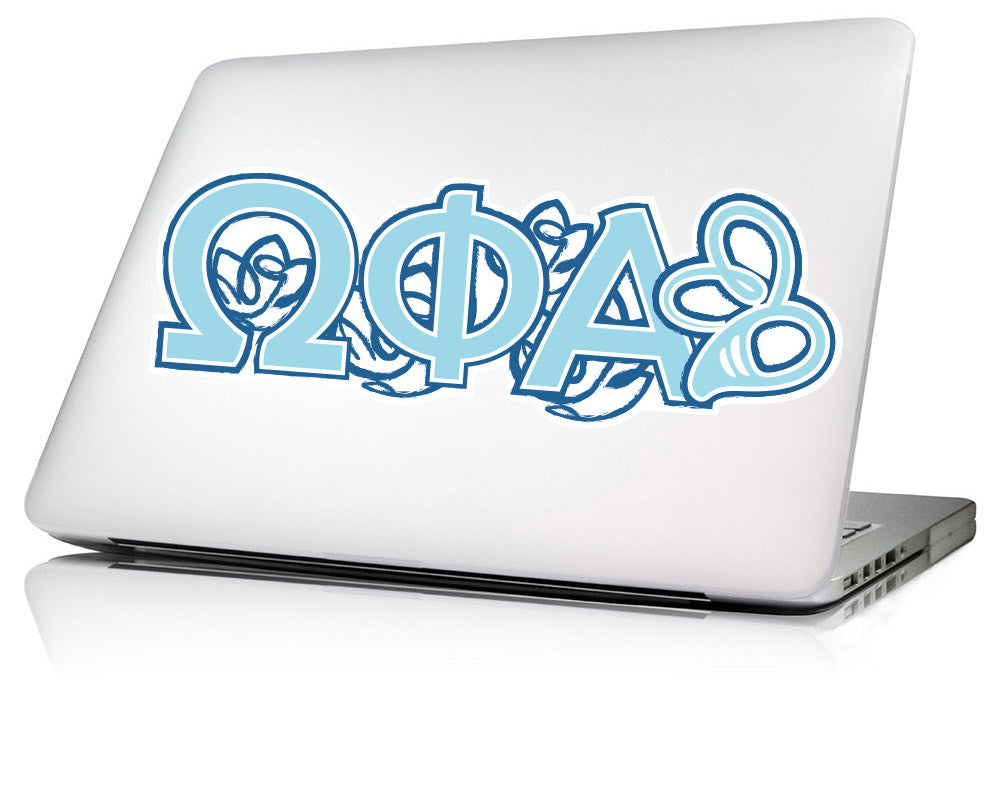 Omega Phi Alpha <br>11.25 x 4 Laptop Skin/Wall Decal