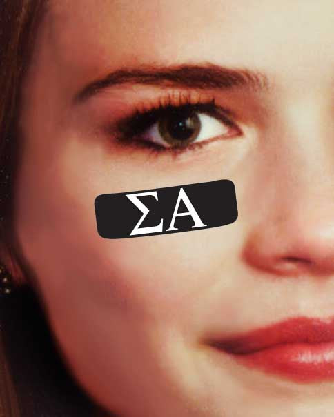 Sigma Alpha Eye Black Decals