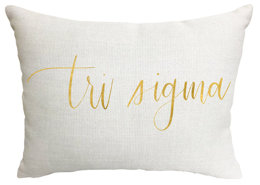 Tri Sigma Throw Pillow