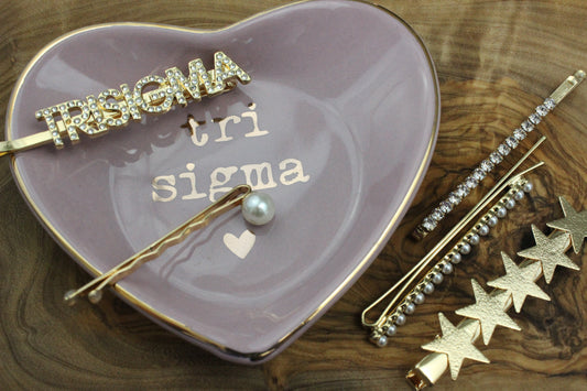 Sigma Sigma Sigma Sorority Hair Clips