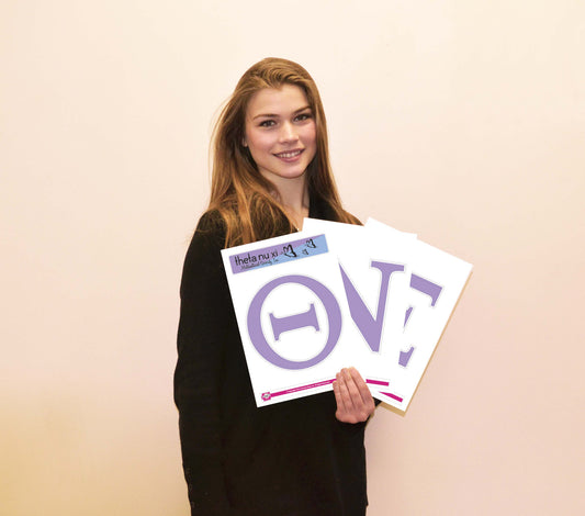 Theta Nu Xi <br> Jumbo Letter Decals