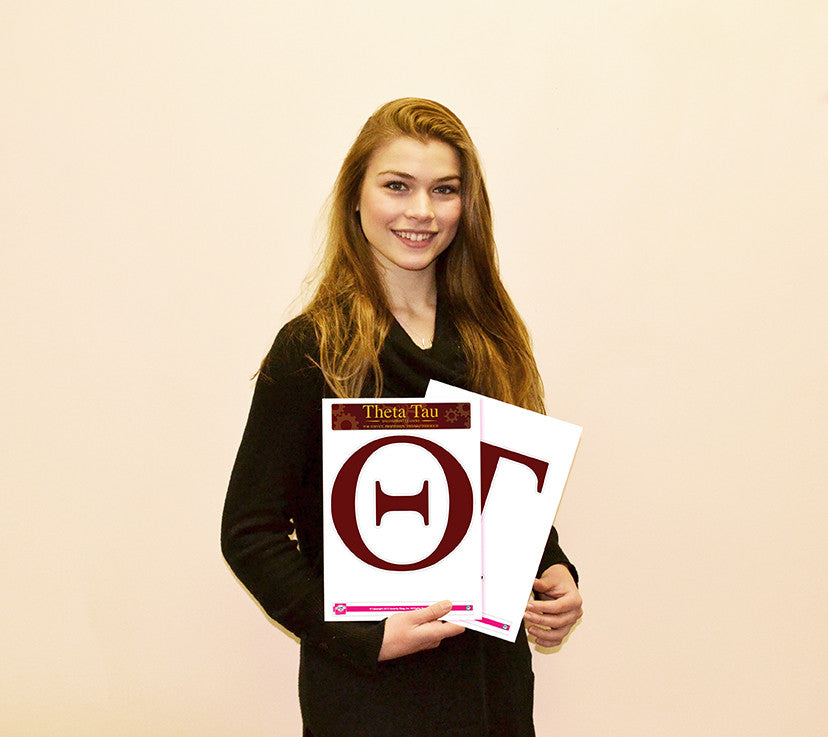 Theta Tau <br> Jumbo Letter Decals