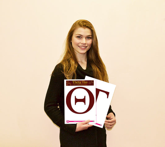 Theta Tau <br> Jumbo Letter Decals