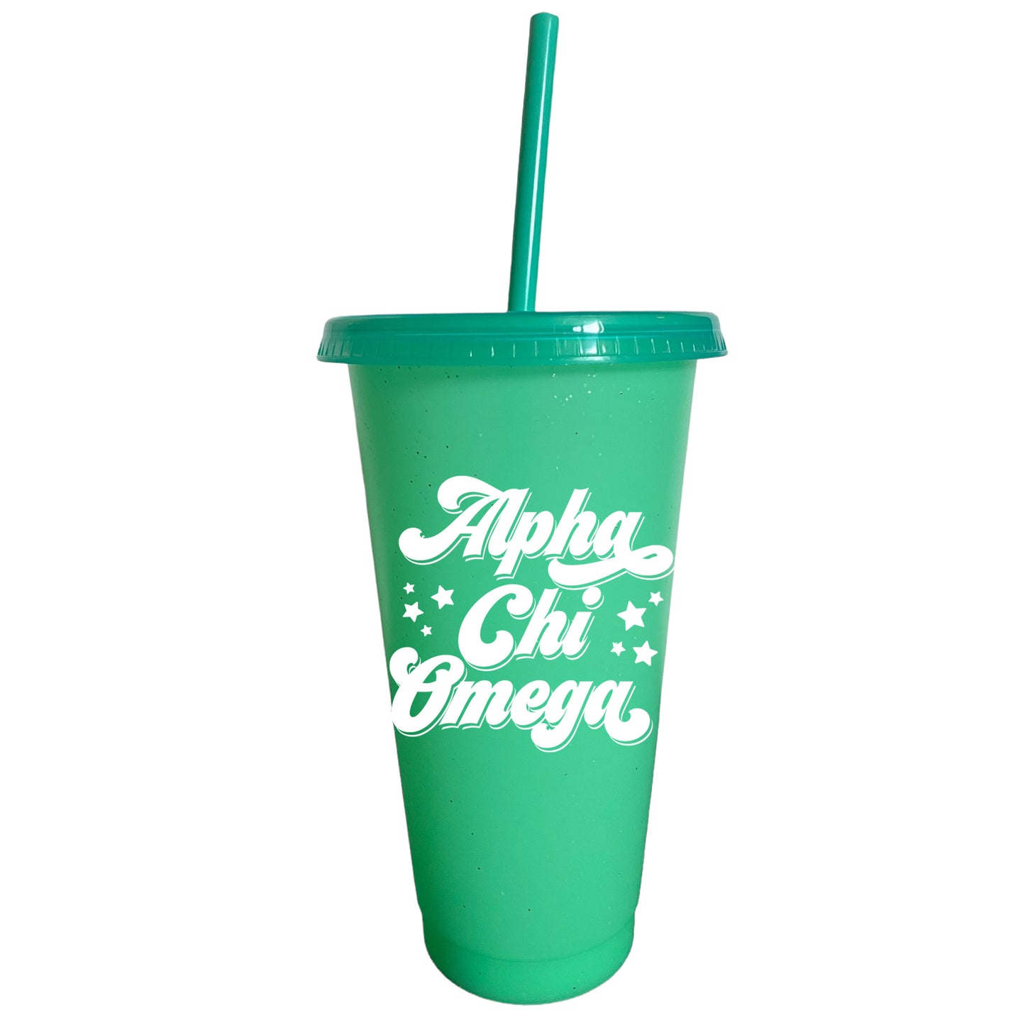 Alpha Chi Omega Glitter Color Changing Cup 4-Pack