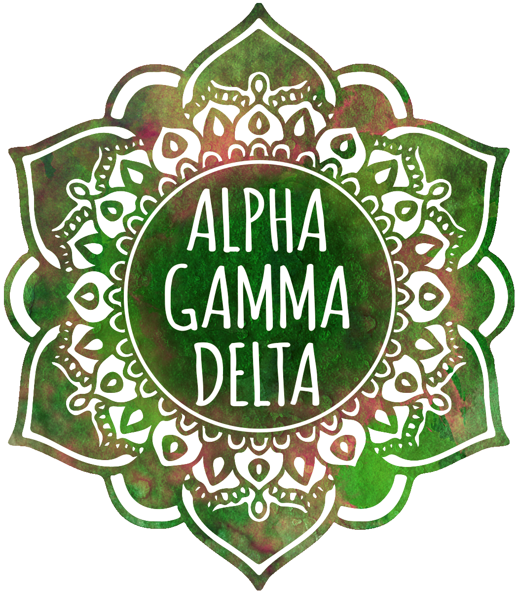 Alpha Gamma Delta Mandala Air Freshener