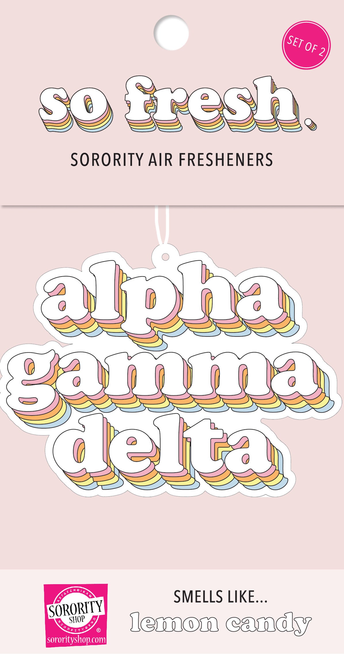 Alpha Gamma Delta Retro Air Freshener