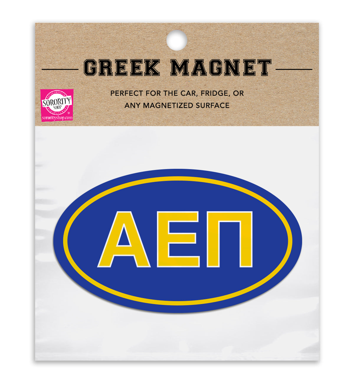 Alpha Epsilon Pi Oval Fraternity Car Magnet Set of 2
