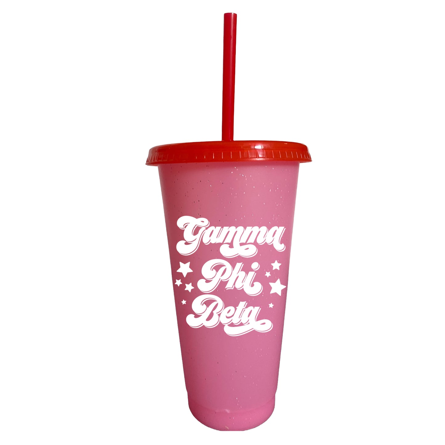 Gamma Phi Beta Glitter Color Changing Cup 4-Pack