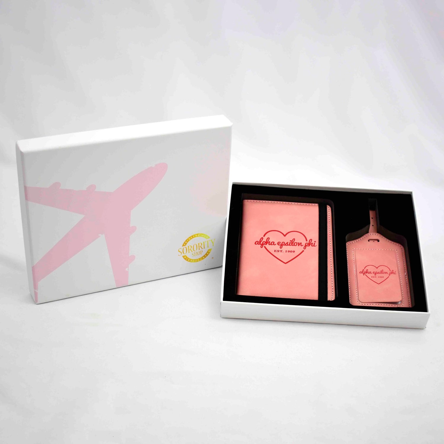 Sorority/Fraternity Passport Holder & Luggage Tag Travel Gift Sets