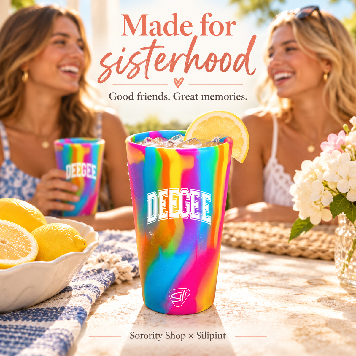 Sorority Shop x Silipint Delta Gamma 16oz Silicone Cup