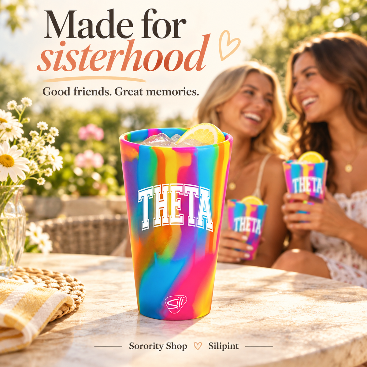 Sorority Shop x Silipint Kappa Alpha Theta 16oz Silicone Cup