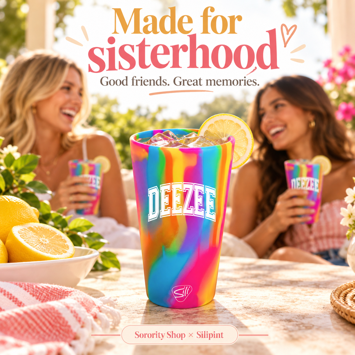 Sorority Shop x Silipint Delta Zeta 16oz Silicone Cup