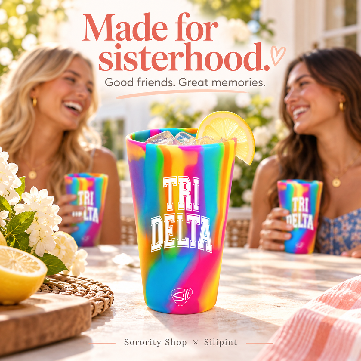 Sorority Shop x Silipint Delta Delta Delta 16oz Silicone Cup