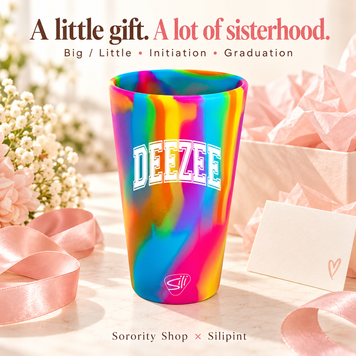 Sorority Shop x Silipint Delta Zeta 16oz Silicone Cup
