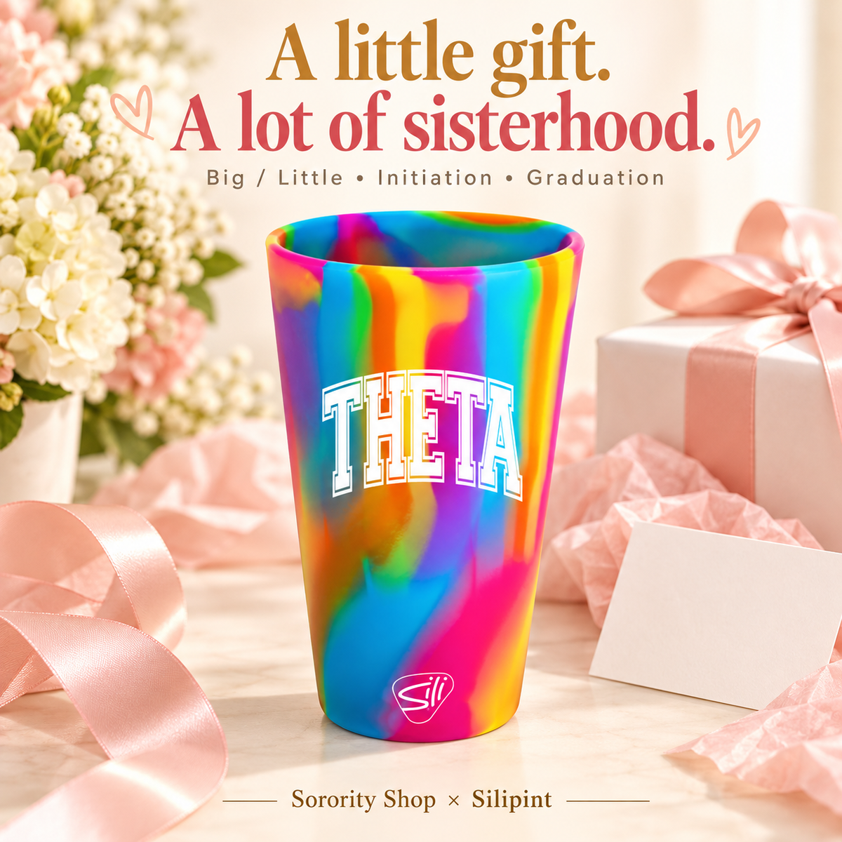 Sorority Shop x Silipint Kappa Alpha Theta 16oz Silicone Cup