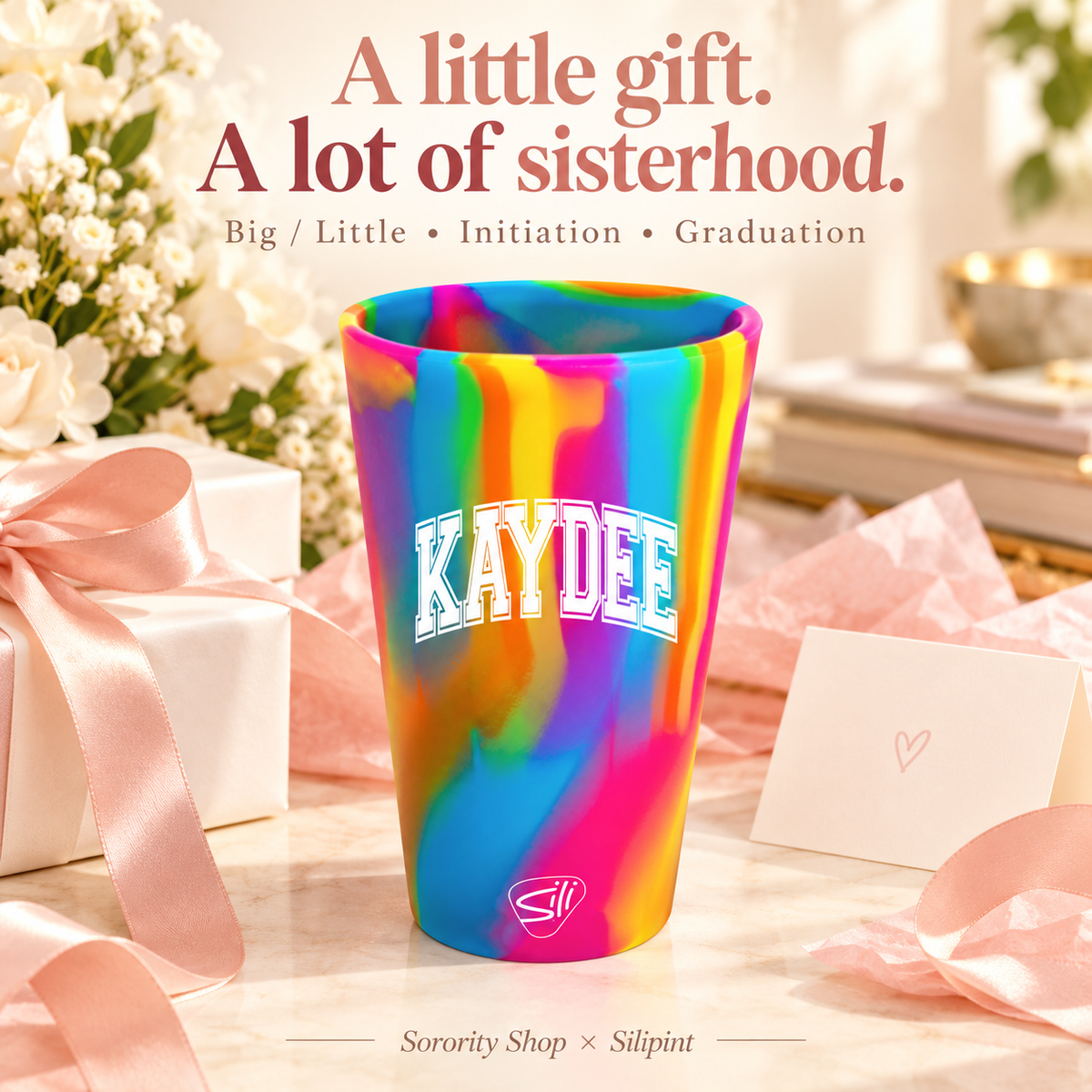 Sorority Shop x Silipint Kappa Delta 16oz Silicone Cup