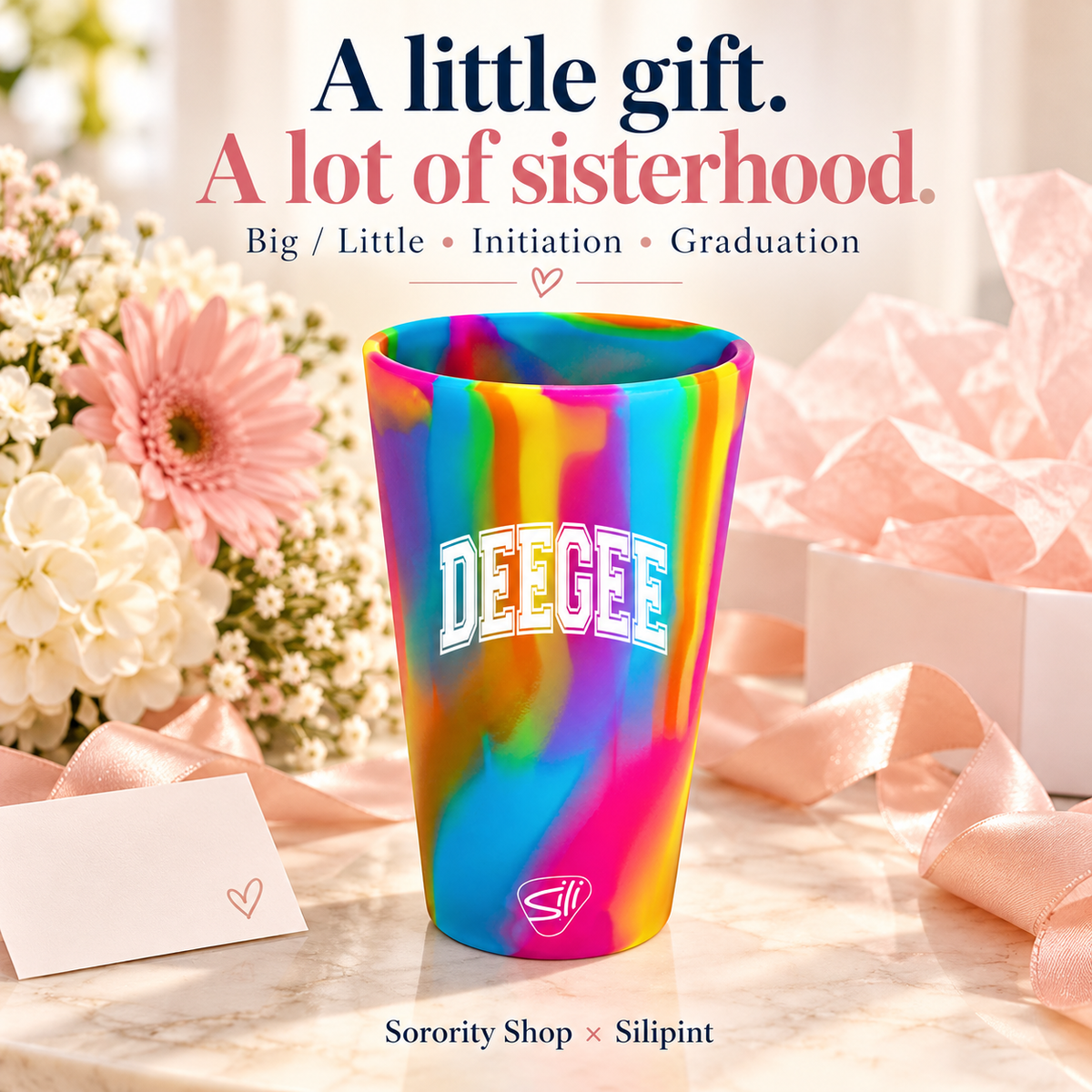 Sorority Shop x Silipint Delta Gamma 16oz Silicone Cup