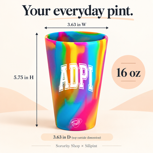 Sorority Shop x Silipint Alpha Delta Pi 16oz Silicone Cup