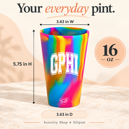Sorority Shop x Silipint Gamma Phi Beta 16oz Silicone Cup