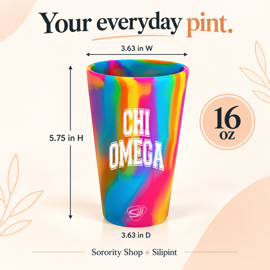 Sorority Shop x Silipint Chi Omega 16oz Silicone Cup