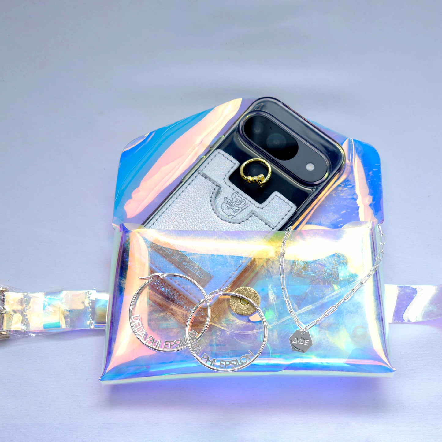 Kappa Kappa Gamma Holographic Belted Fanny Pack