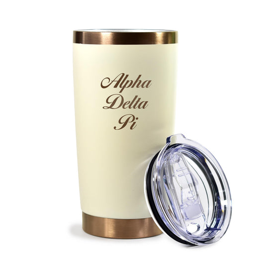 Alpha Delta Pi 20 oz. Insulated Tumbler with Sorority Name