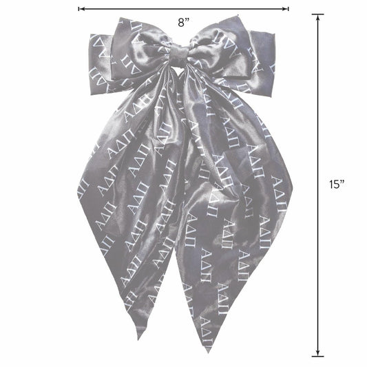 Alpha Omicron Pi Greek Letters Hair Bow