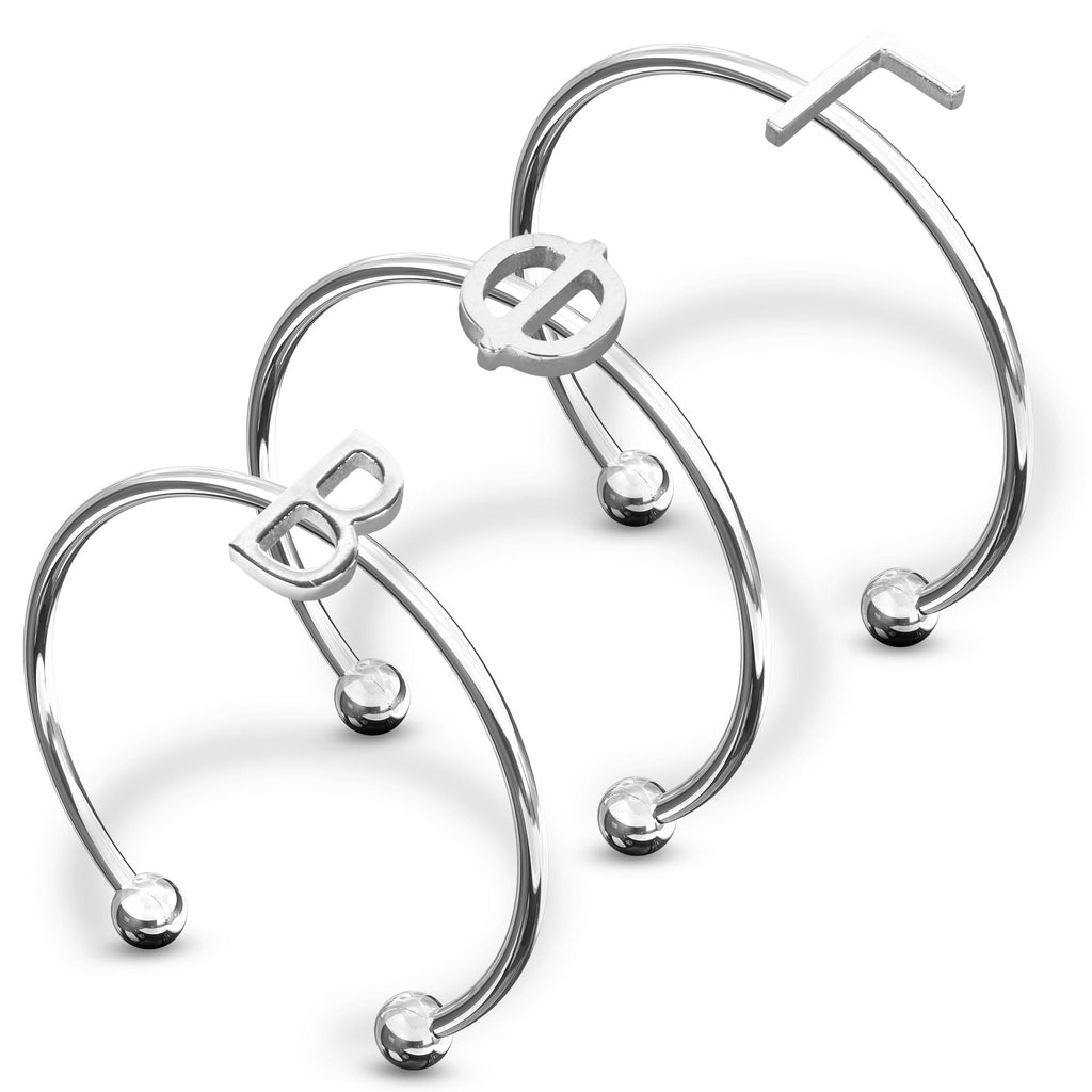 Gamma Phi Beta Silver Stacking Ring Set