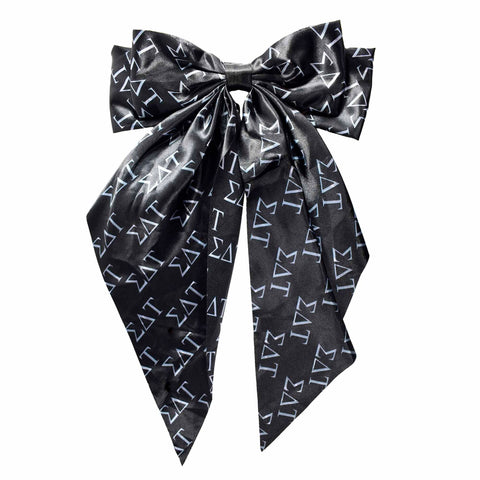 Sigma Delta Tau Greek Letters Hair Bow
