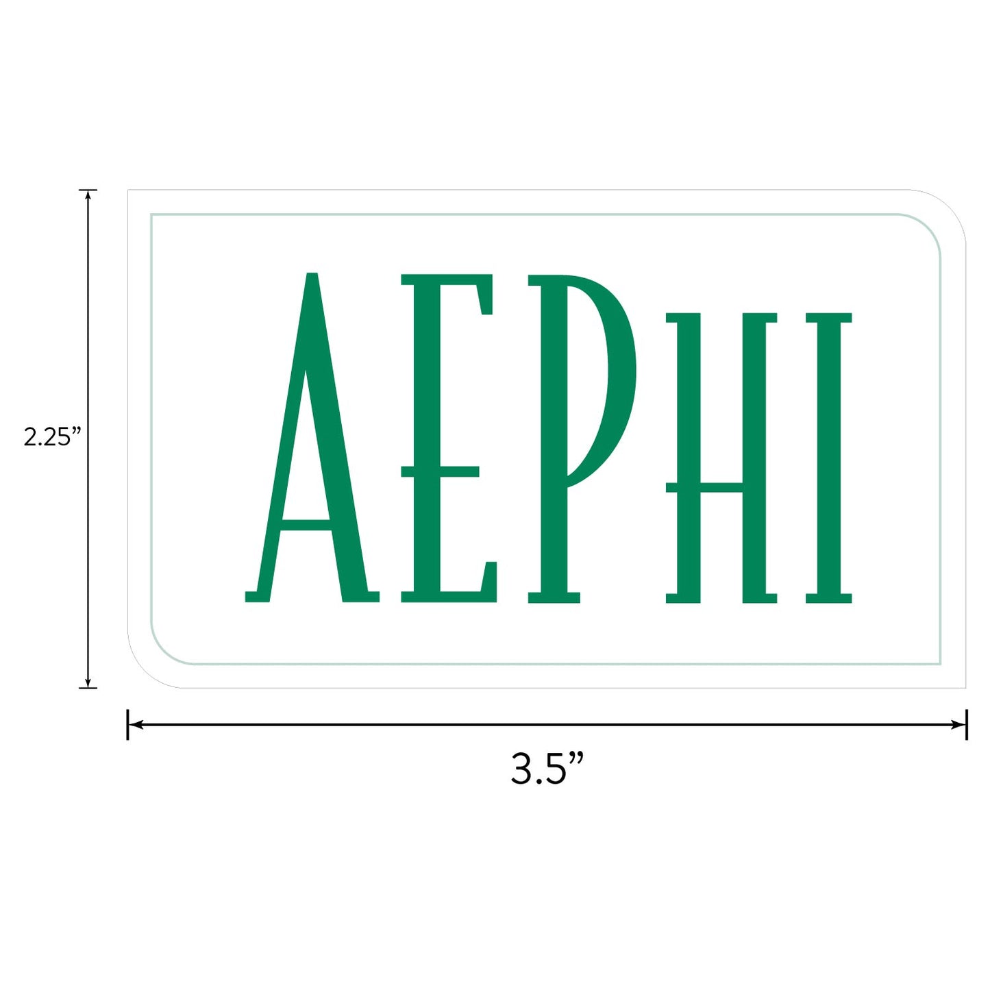 Alpha Epsilon Phi Sorority Sticker Sheet- Brand Focus