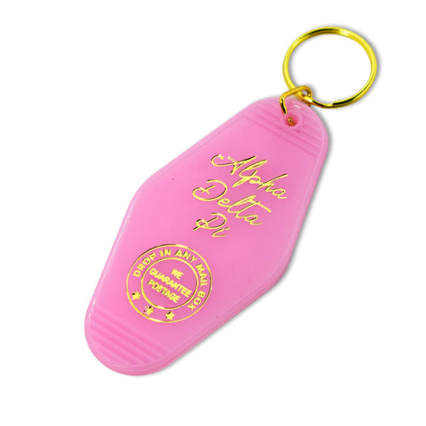 Alpha Delta Pi Motel Keychain