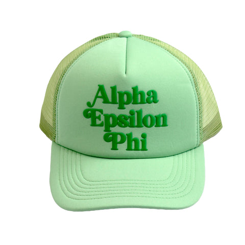 Alpha Epsilon Phi Baseball Cap, Mesh Trucker-Style Hat