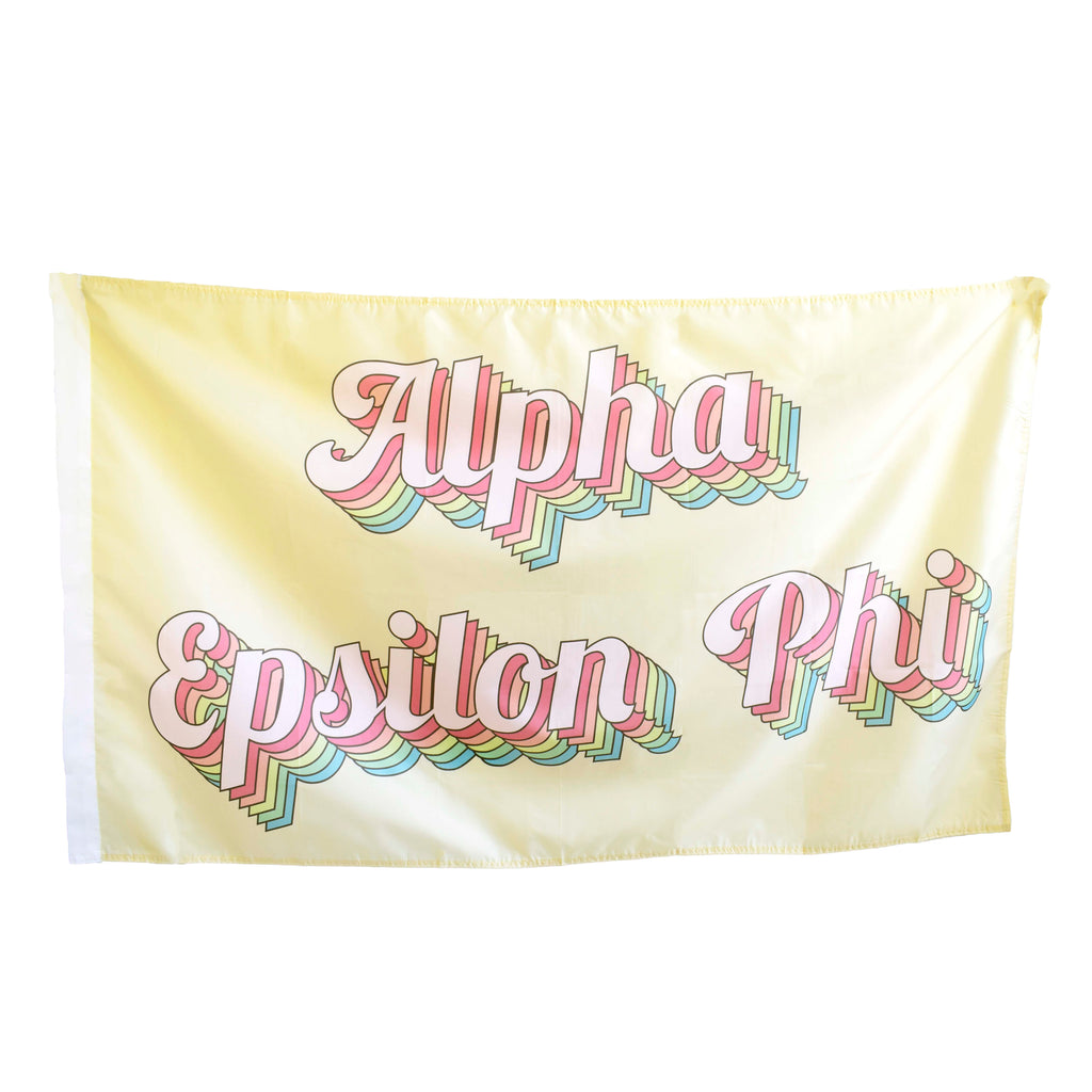 Alpha Epsilon Phi Retro Flag