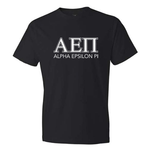 Alpha Epsilon Pi Fraternity T-Shirt- Varsity Greek Letters Design
