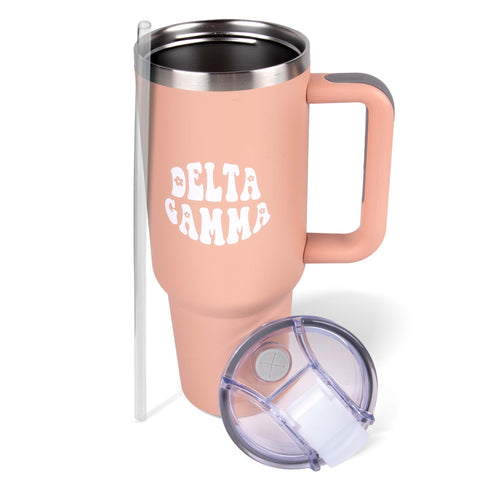 Delta Gamma 40oz Stainless Steel Tumbler with Handle